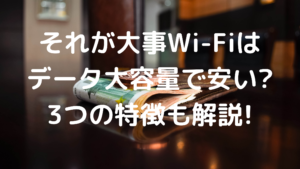 それが大事Wi-Fiは安いの写真