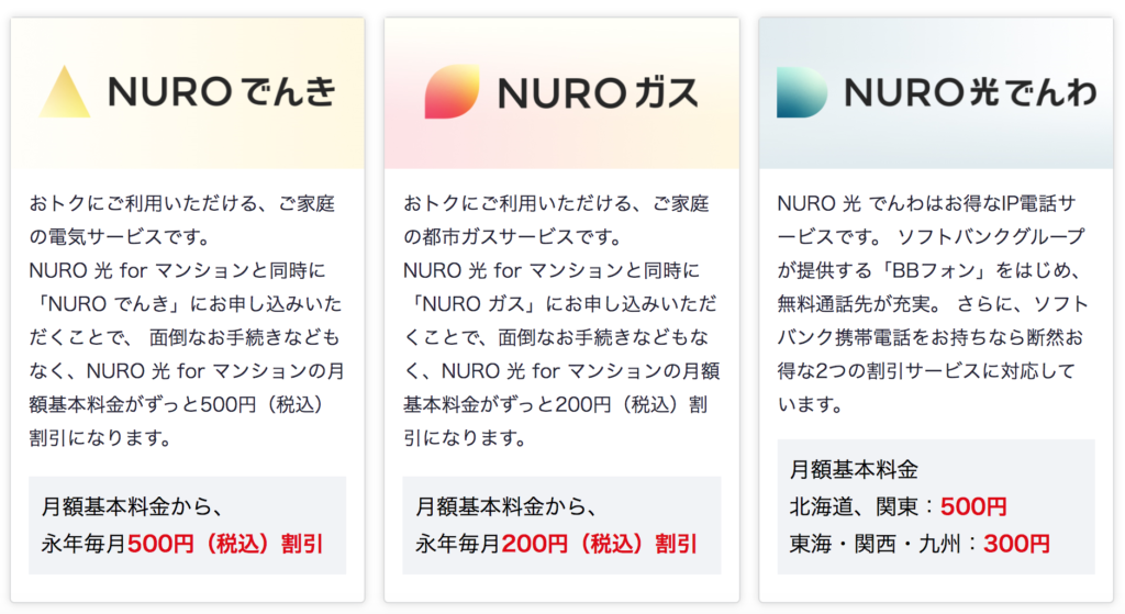 NURO光オプションの写真